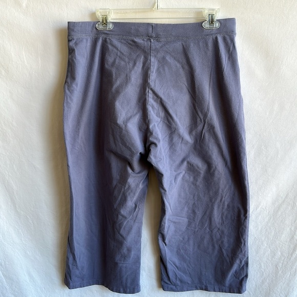 French Dressing lilac wide leg capris drawstring sleep/lounge pants, size L - Picture 4 of 6